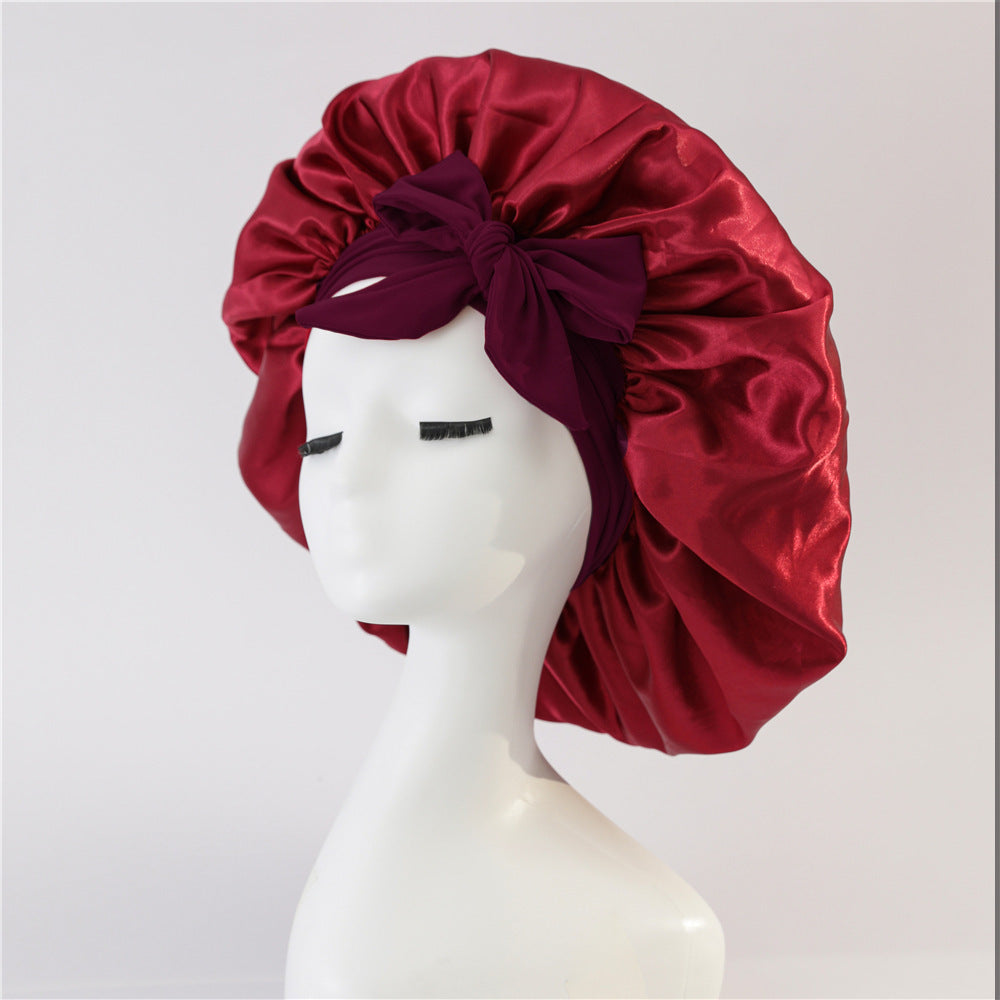 Fine Silk Double-Layer Bonnet - Bp Goods