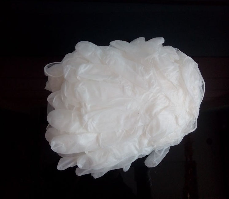 Disposable Clear Nitrile Gloves - 50 Pairs