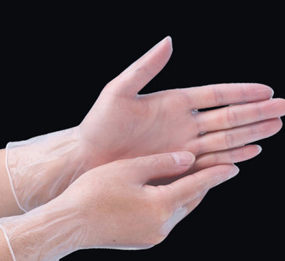 Disposable Clear Nitrile Gloves - 50 Pairs