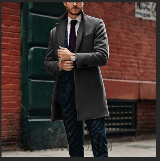 Men's Double-Breasted Trenchcoat