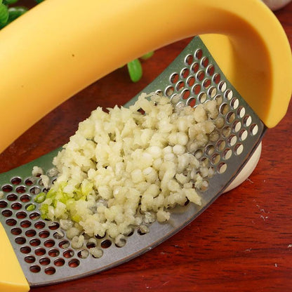 Stainless Steel Garlic Masher Garlic Press Household Manual Curve Fruit Vegetable Tools Kitchen Gadgets - Bp Goodz