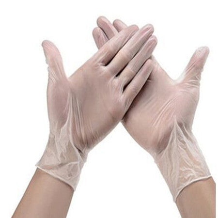 Disposable Clear Nitrile Gloves - 50 Pairs