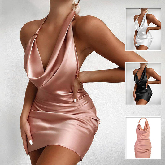 Fine Satin Dress. - Bp Goods