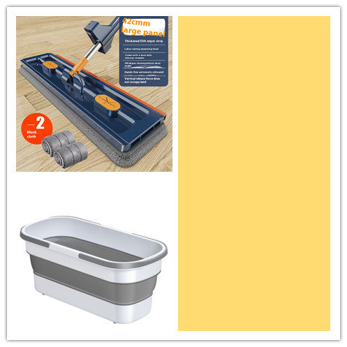 Self-Wringing Flat Mop